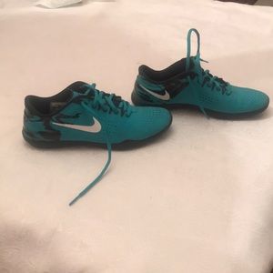 Blue Nike sneakers
